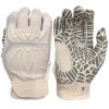 2023 Spiderz HYBRID Batting Gloves: White/White -Baseball Equipment Store 2020HybWhiteout