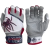 2022 Spiderz PRO Model Batting Gloves: White/Navy/Red