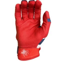 2023 Spiderz Pro Model Batting Gloves: White/Red/Navy -Baseball Equipment Store 2023SpiderzProModelBattingGloves White Red Navy2023SpiderzProModelBattingGloves White Red Navy 2