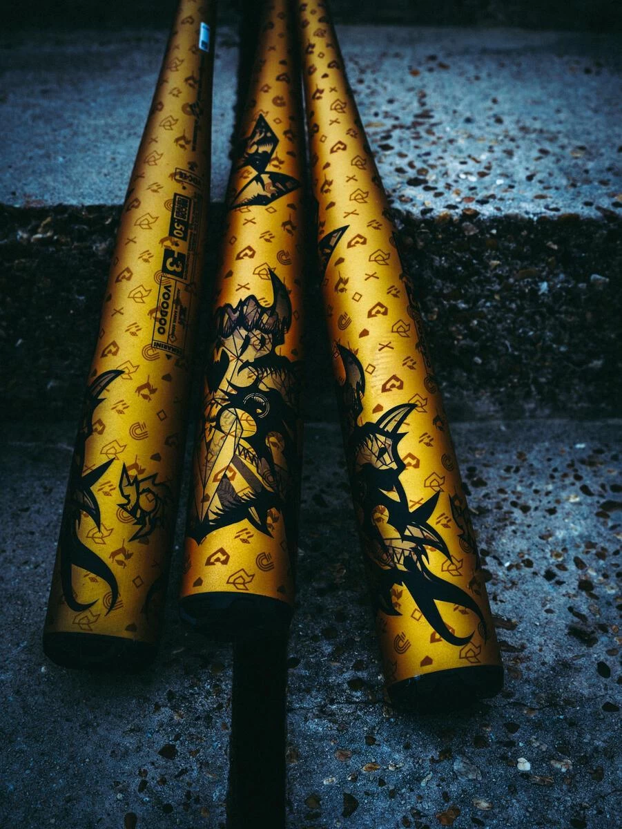 2023 DeMarini Voodoo One Gold BBCOR (-3) Baseball Bat: WBD2352010 4 2023 DeMarini Voodoo One Gold BBCOR (-3) Baseball Bat: WBD2352010 - Image 2