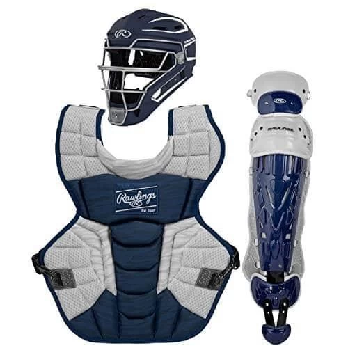 Rawlings Intermediate Navy/White VELO 2.0 Catcher's Gear Box Set: CSV2I-N/W 3 Rawlings Intermediate Navy/White VELO 2.0 Catcher's Gear Box Set: CSV2I-N/W