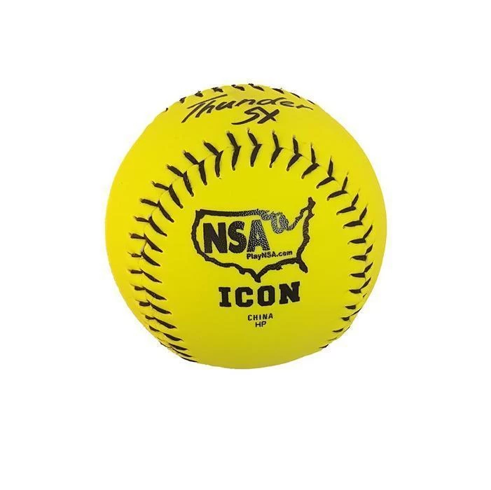 Dudley Thunder SY HYCON ICON NSA 11" Synthetic Slowpitch Softballs (DOZEN): 4E902Y 4 Dudley Thunder SY HYCON ICON NSA 11" Synthetic Slowpitch Softballs (DOZEN): 4E902Y - Image 2