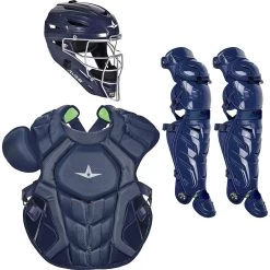 All-Star S7 AXIS (Adult) Solid Catcher's Kit NOCSAE APPROVED: CKCCPRO1XS -Baseball Equipment Store All StarS7AXIS Adult Catcher sKitNOCSAEAPPROVED CKCCPRO1XNavy