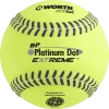 Worth Platinum Dot EXTREME Batting Practice Softballs: BPX12U