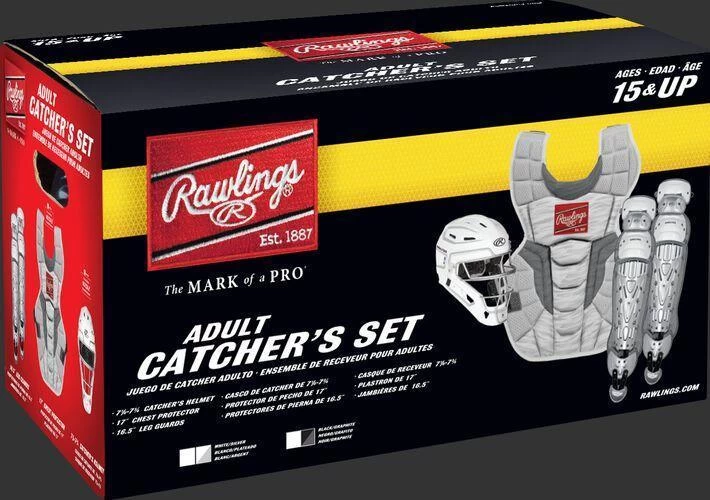 Rawlings Youth Black/Graphite VELO 2.0 Catcher's Gear Box Set: CSV2Y-B/GPH 7 Rawlings Youth Black/Graphite VELO 2.0 Catcher's Gear Box Set: CSV2Y-B/GPH - Image 5