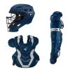 Easton Elite X Catcher's Box Set (Adult, Intermediate & Youth): Navy -Baseball Equipment Store EliteX Navy