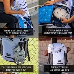 Easton Jen Schro Catcher's Backpack: 8073091 -Baseball Equipment Store Jen Catchers bag tech