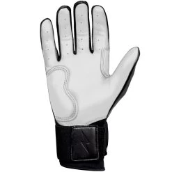 Bruce Bolt PREMIUM PRO Chrome Series Long Cuff Batting Gloves: Black -Baseball Equipment Store LC CHRB PALM