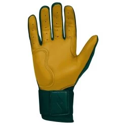 Bruce Bolt PREMIUM PRO Long Cuff Batting Gloves: Green -Baseball Equipment Store LC GRNG PALM