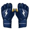Bruce Bolt PREMIUM PRO Long Cuff Batting Gloves: Navy 1 Bruce Bolt PREMIUM PRO Long Cuff Batting Gloves: Navy -Baseball Equipment Store LC NVYG HERO