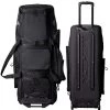Miken MKMK7X Black Pro Wheeled Roller Bat Bag: MKMK7X-PRO-BLK -Baseball Equipment Store MKMK7X PROBLACKFrontandBack