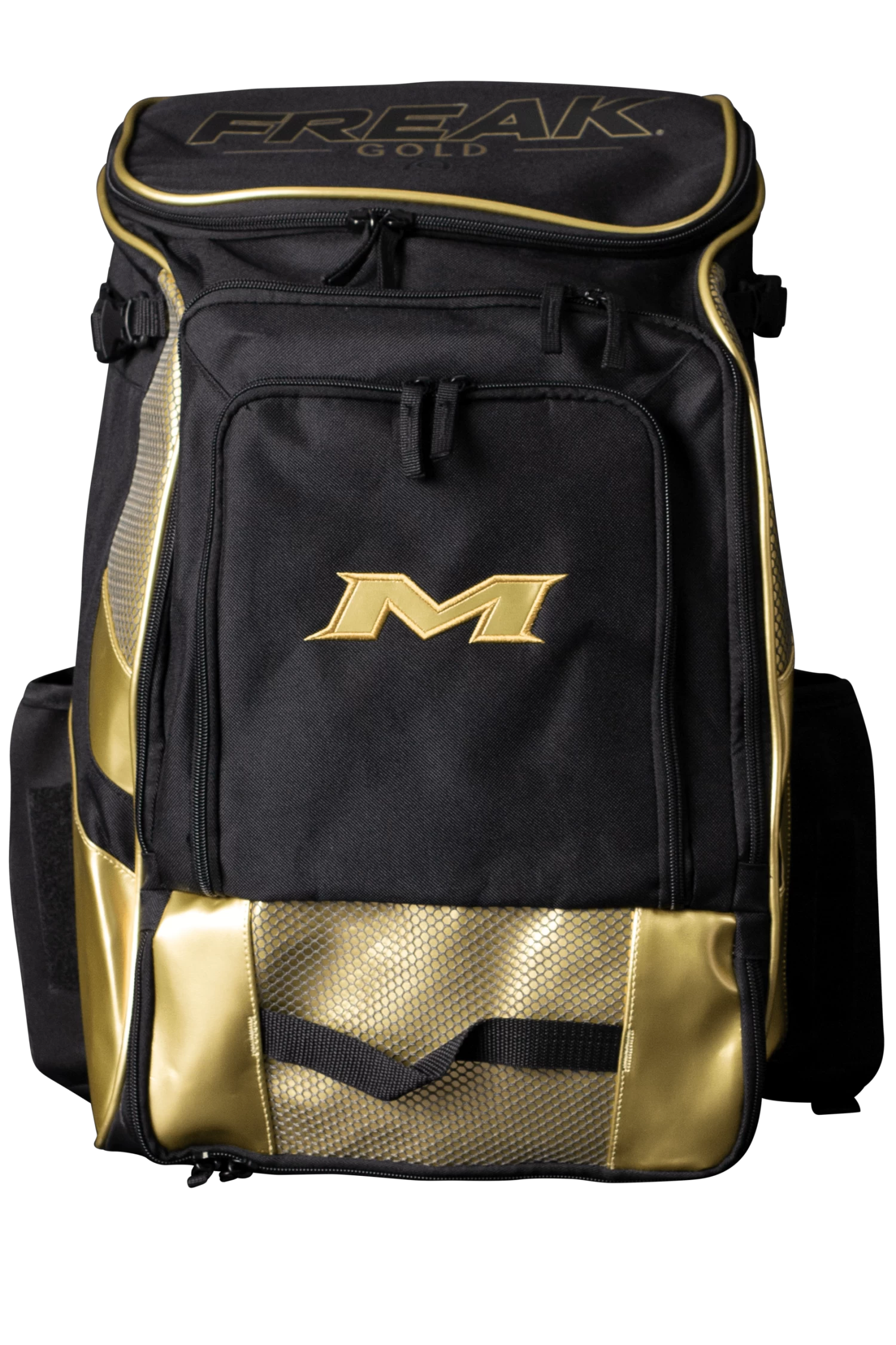 2022 Miken MK7X Baseball & Softball Backpack (Freak Gold Series): MKMK7X-BP-GLD 3 2022 Miken MK7X Baseball & Softball Backpack (Freak Gold Series): MKMK7X-BP-GLD