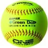 Worth 11" One Nation Green Dot Slowpitch Softballs (Dozen): ON11CY -Baseball Equipment Store ON11CY 1