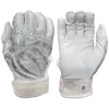 2022 Spiderz PRIZM Batting Gloves: White/Silver -Baseball Equipment Store PRIZM WhiteSilver