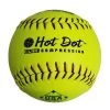 Worth 12" ASA Hot Dot Slowpitch Softballs (Dozen): AHD12CY -Baseball Equipment Store PROCOMP