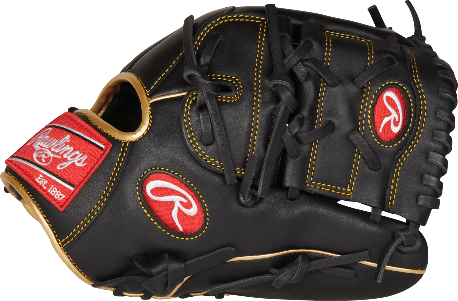 Rawlings R9 12" Infield/Pitcher's Baseball Glove: R9206-9BG 5 Rawlings R9 12" Infield/Pitcher's Baseball Glove: R9206-9BG - Image 3