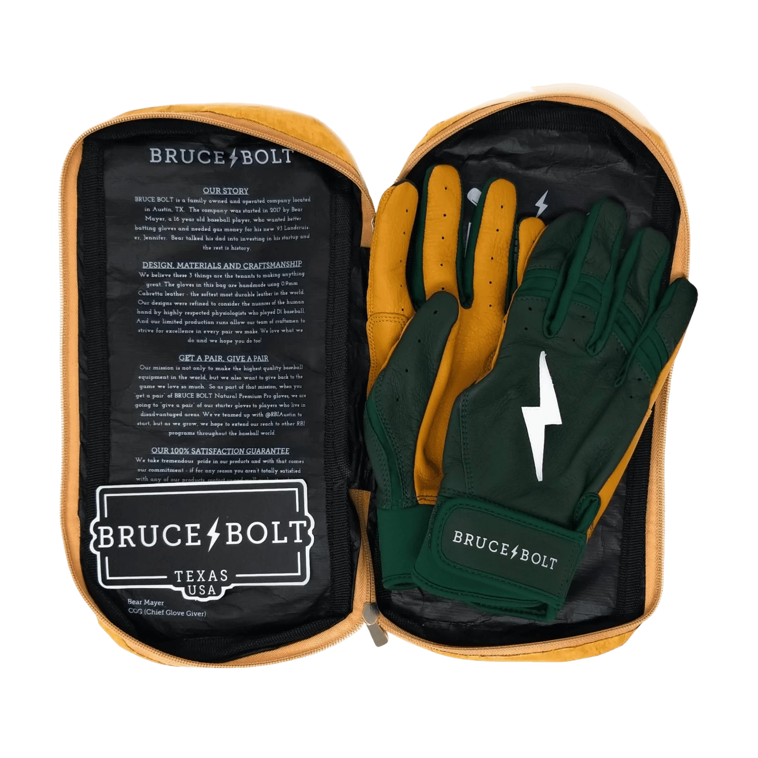 Bruce Bolt PREMIUM PRO Short Cuff Batting Gloves: GREEN 8 Bruce Bolt PREMIUM PRO Short Cuff Batting Gloves: GREEN - Image 6