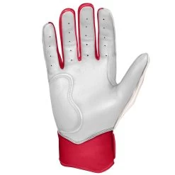 Bruce Bolt PREMIUM PRO BADER Series Short Cuff Batting Gloves: White 9 Bruce Bolt PREMIUM PRO BADER Series Short Cuff Batting Gloves: White -Baseball Equipment Store SC HBW PALM