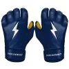 Bruce Bolt PREMIUM PRO Short Cuff Batting Gloves: Navy -Baseball Equipment Store SC NVYG HERO