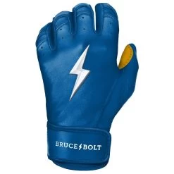 Bruce Bolt PREMIUM PRO Short Cuff Batting Gloves: Royal -Baseball Equipment Store SC ROYG LEFT
