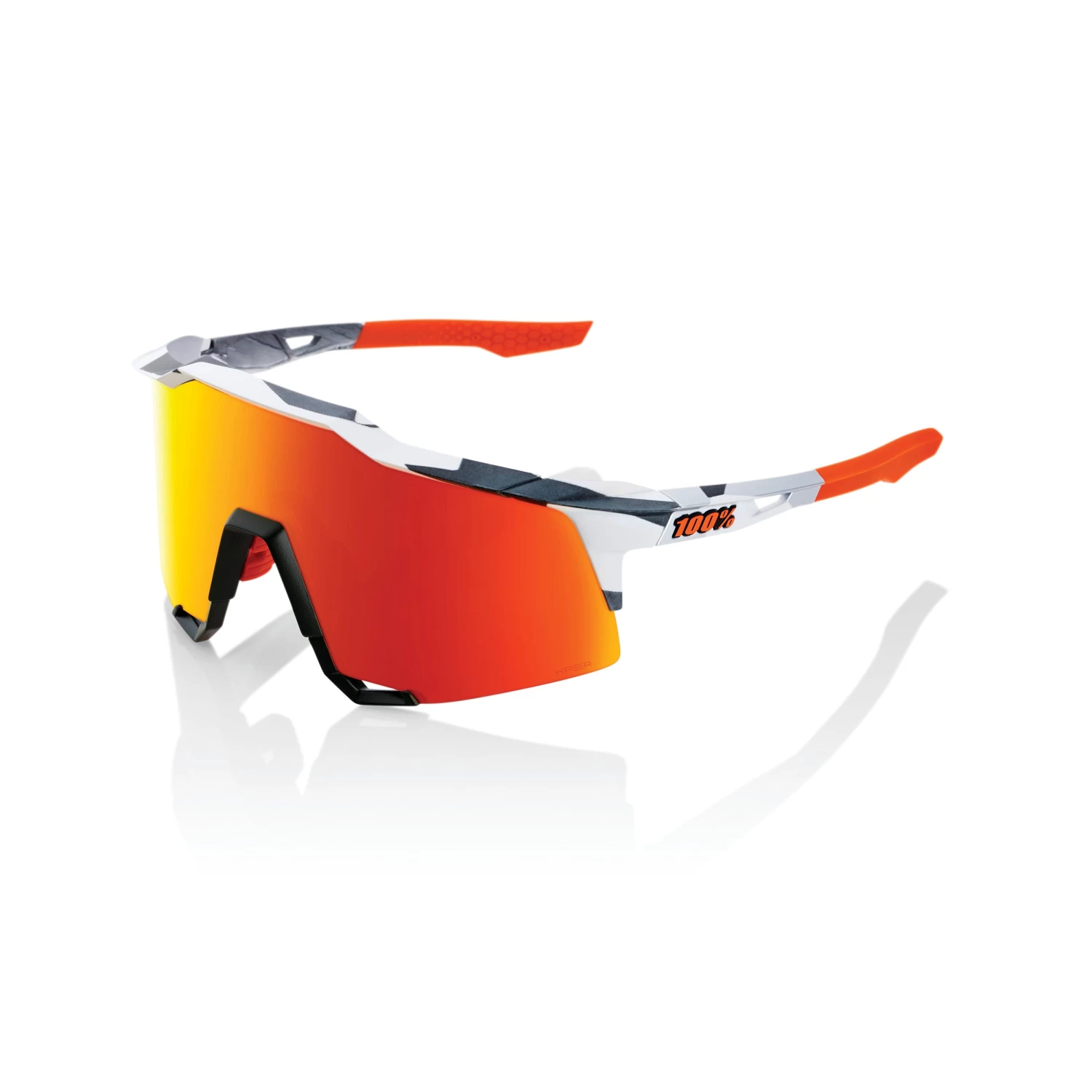 100% SPEEDCRAFT Sunglasses Soft Tact Grey Camo - HiPER Red Multilayer Mirror Lens 3 100% SPEEDCRAFT Sunglasses Soft Tact Grey Camo - HiPER Red Multilayer Mirror Lens