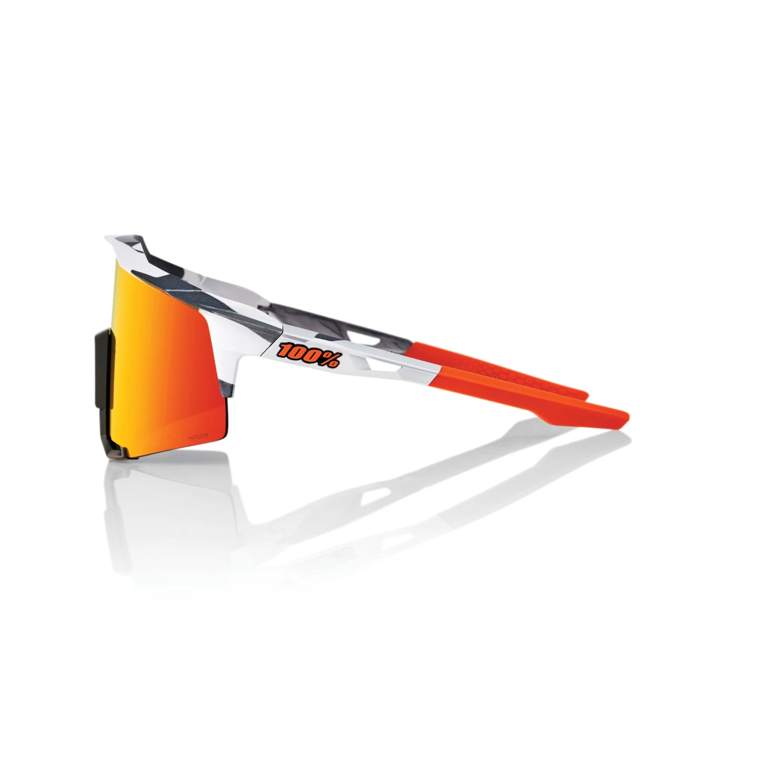 100% SPEEDCRAFT Sunglasses Soft Tact Grey Camo - HiPER Red Multilayer Mirror Lens 5 100% SPEEDCRAFT Sunglasses Soft Tact Grey Camo - HiPER Red Multilayer Mirror Lens - Image 3