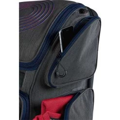 DeMarini Special Ops Front Line Wheeled Roller Bag: WB57109 -Baseball Equipment Store SidePocketView