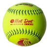 Worth 12" Classic Plus USSSA Hot Dot Slowpitch Softballs (Dozen): UHD12SY -Baseball Equipment Store UHD12SY