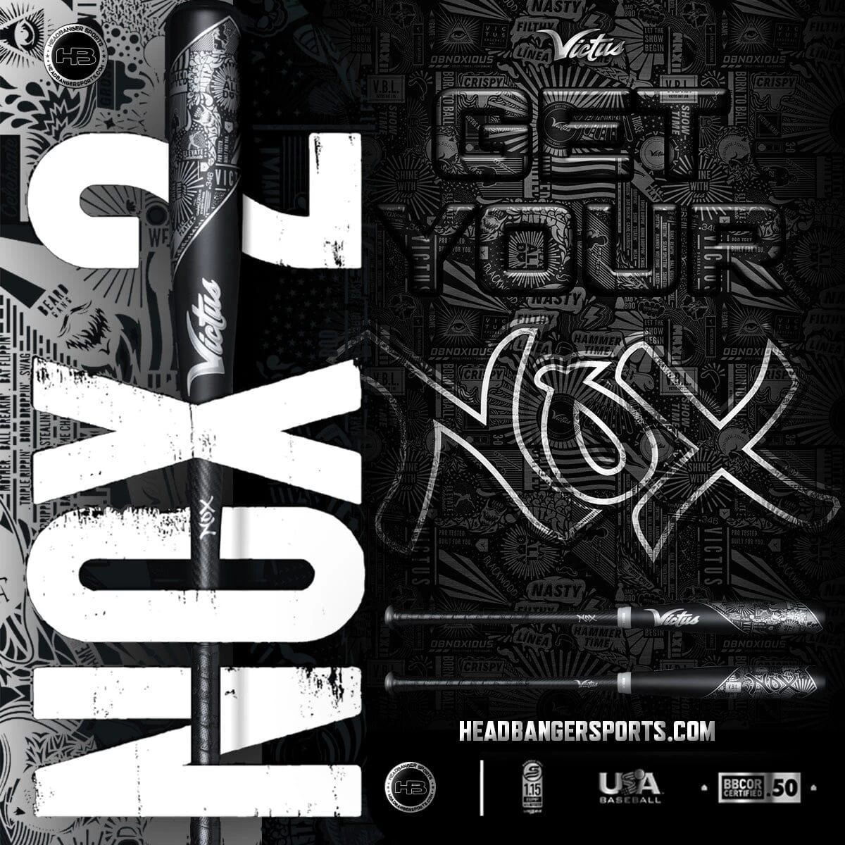 Victus NOX 2 (-3) BBCOR Baseball Bat: VCBN2 4 Victus NOX 2 (-3) BBCOR Baseball Bat: VCBN2 - Image 2