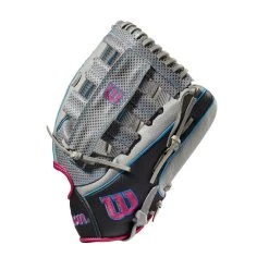 Wilson A2000 SCSP13SS 13" Slowpitch Softball Fielding Glove: WBW10040213 -Baseball Equipment Store WBW100402 2 A2000 SP13 SC 13 GreyDimpled GreySS BlackSS.png.cq5dam.web .1200.1200