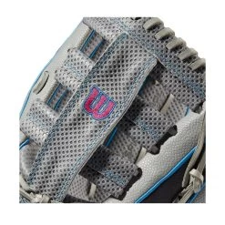 Wilson A2000 SCSP13SS 13" Slowpitch Softball Fielding Glove: WBW10040213 -Baseball Equipment Store WBW100402 4 A2000 SP13 SC 13 GreyDimpled GreySS BlackSS.png.cq5dam.web .1200.1200
