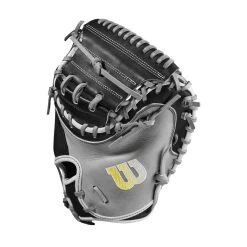 2023 Wilson A2000 M2 33.5" Baseball Catcher's Mitt: WBW100977335 12 2023 Wilson A2000 M2 33.5" Baseball Catcher's Mitt: WBW100977335 -Baseball Equipment Store WBW100977 2 A2000 C M2SS 335 Grey Black.png.cq5dam.web .1200.1200
