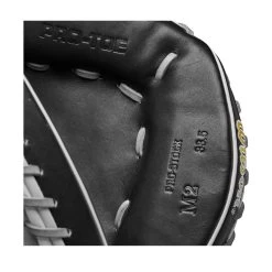 2023 Wilson A2000 M2 33.5" Baseball Catcher's Mitt: WBW100977335 16 2023 Wilson A2000 M2 33.5" Baseball Catcher's Mitt: WBW100977335 -Baseball Equipment Store WBW100977 6 A2000 C M2SS 335 Grey Black.png.cq5dam.web .1200.1200