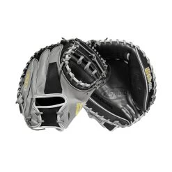 2023 Wilson A2000 M2 33.5" Baseball Catcher's Mitt: WBW100977335 17 2023 Wilson A2000 M2 33.5" Baseball Catcher's Mitt: WBW100977335 -Baseball Equipment Store WBW100977 8 A2000 C M2SS 335 Grey Black.png.cq5dam.web .1200.1200