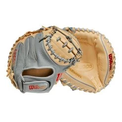 2023 Wilson A2000 PF33 Super Skin 33" Baseball Catcher's Mitt: WBW10098433 -Baseball Equipment Store WBW100984 8 A2000 C PF33SS 33 GreySS Blonde.png.cq5dam.web .1200.1200