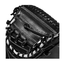 2023 Wilson A2000 M1DSS 33.5" Baseball Catcher's Mitt: WBW100995335 -Baseball Equipment Store WBW100995 4 A2000 C M1DSC 335 BlackSS BlackDimple White WilsonGold