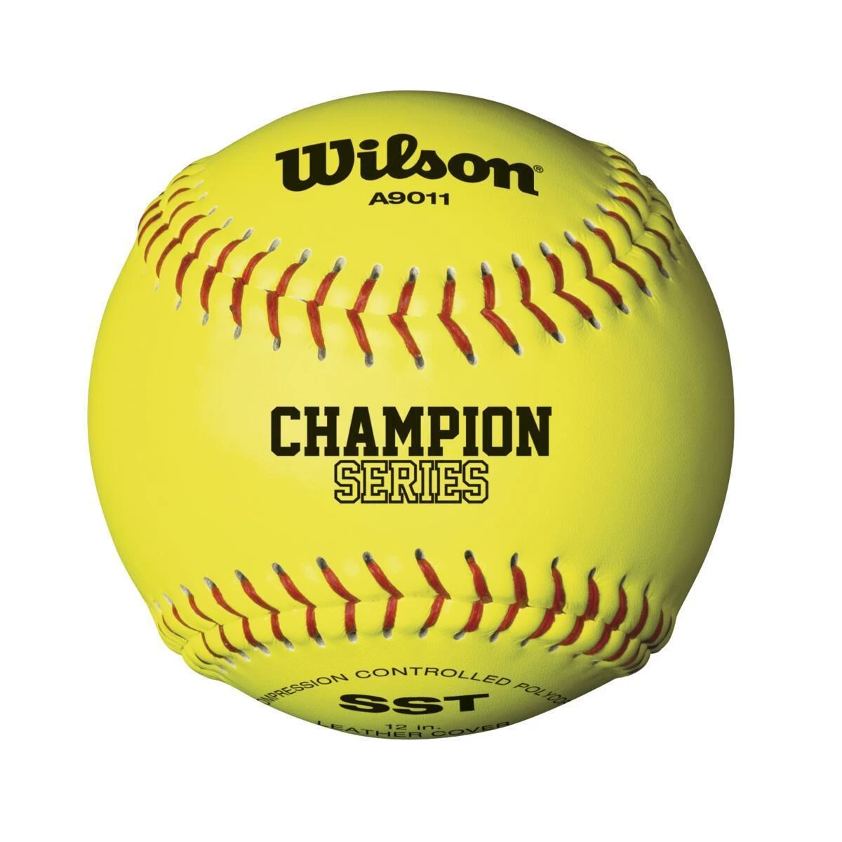 Wilson 12" NFHS Leather Polycore Fastpitch Softballs (Dozen): WTA9011BSST