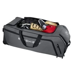 Evoshield Stone Wall Wheeled Bag (Multiple Colors): WTV9400 -Baseball Equipment Store WTV9400GY 4 Evoshield Stonewall Wheeled Bag Interior.png.cq5dam.web .1200.1200