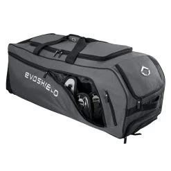Evoshield Stone Wall Wheeled Bag (Multiple Colors): WTV9400 -Baseball Equipment Store WTV9400GY 6 Evoshield Stonewall Wheeled Bag Catcher Pocket a.png.cq5dam.web .1200.1200