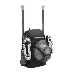 Easton Walk-Off NX Backpack 22 Easton Walk-Off NX Backpack -Baseball Equipment Store Walk OffNXBackpack BK A159059 Front45deg WithProps