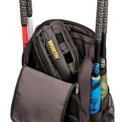 Worth Pro Slowpitch Backpack: WBA004 -Baseball Equipment Store WorthProSlowpitchBackpack WBA004Top