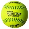Worth 12" Super Gold Dot ISA Slowpitch Softballs (Dozen): IS44CY -Baseball Equipment Store Worth ISA IS44CY Softballs