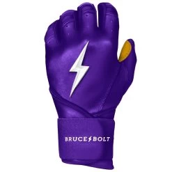 Bruce Bolt PREMIUM PRO Long Cuff Batting Gloves: Purple 11 Bruce Bolt PREMIUM PRO Long Cuff Batting Gloves: Purple -Baseball Equipment Store premium pro long cuff batting gloves purple brucebolt 452803