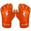 Bruce Bolt PREMIUM PRO Short Cuff Batting Gloves: Orange 1 Bruce Bolt PREMIUM PRO Short Cuff Batting Gloves: Orange -Baseball Equipment Store premium pro short cuff batting gloves orange brucebolt 362485