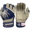 2022 Spiderz PRO Model Batting Gloves: Navy Blue/White -Baseball Equipment Store pronavywhite